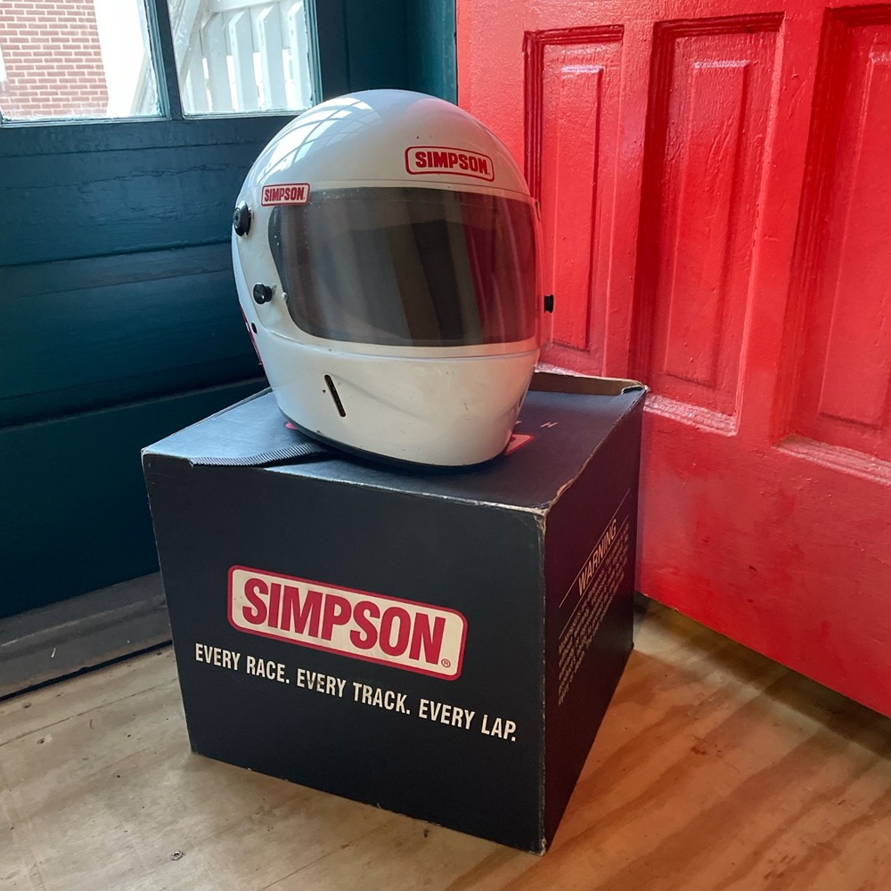 Vintage 90s Simpson Motorcycle Helmet